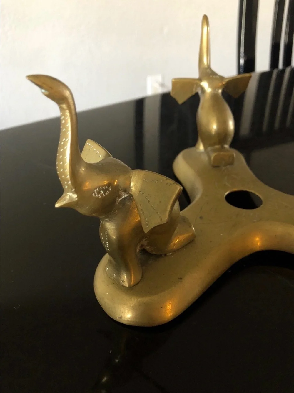 Brass Elephants Stand